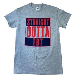 Gildan Straight Outta TBT Graphic Tee Crew Neck Short Sleeve T-Shirt Men's Small